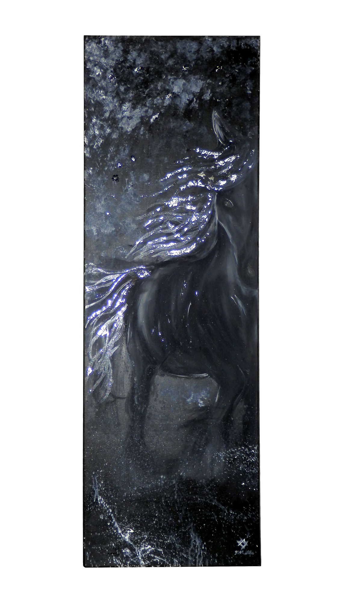 Mariland black horse painting