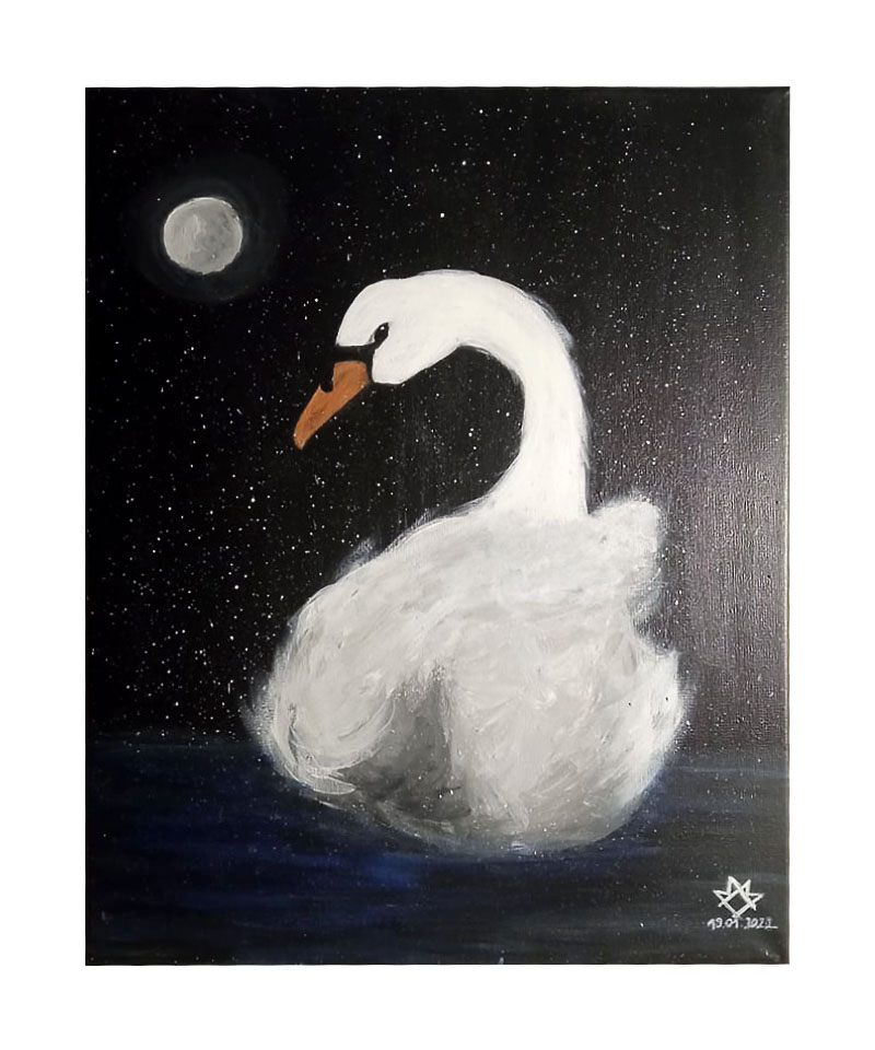 swan painting