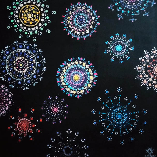 The Mariland painting with mandalas